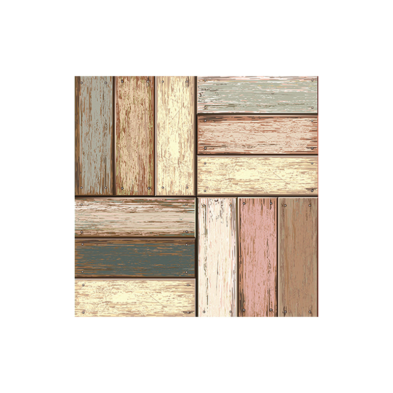 Stacked Wood Lumber Wallpaper Panels Brown Country Wall Art for Living Room, Adhesive Clearhalo 'Country wall decor' 'Rustic' 'Wallpaper' Wall Decor' 1618672