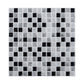 PVC Black Wallpaper Panels Bohemian Mosaic Tiles Adhesive Wall Covering, 9.8' x 9.8" Clearhalo 'Wall Decor' 'Wallpaper' 1618756