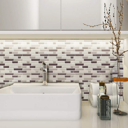 Peel and Stick Brickwork Wallpapers 11' x 9.4" Rustic Wall Decor for Kitchen, Grey Grey Clearhalo 'Country wall decor' 'Rustic' 'Wallpaper' Wall Decor' 1618777