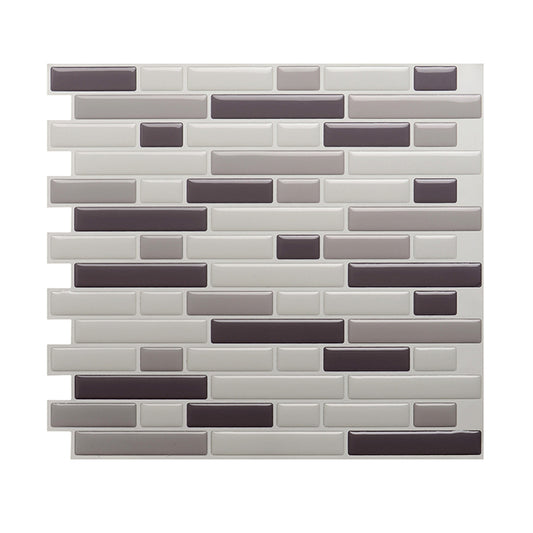 Peel and Stick Brickwork Wallpapers 11' x 9.4" Rustic Wall Decor for Kitchen, Grey Clearhalo 'Country wall decor' 'Rustic' 'Wallpaper' Wall Decor' 1618779