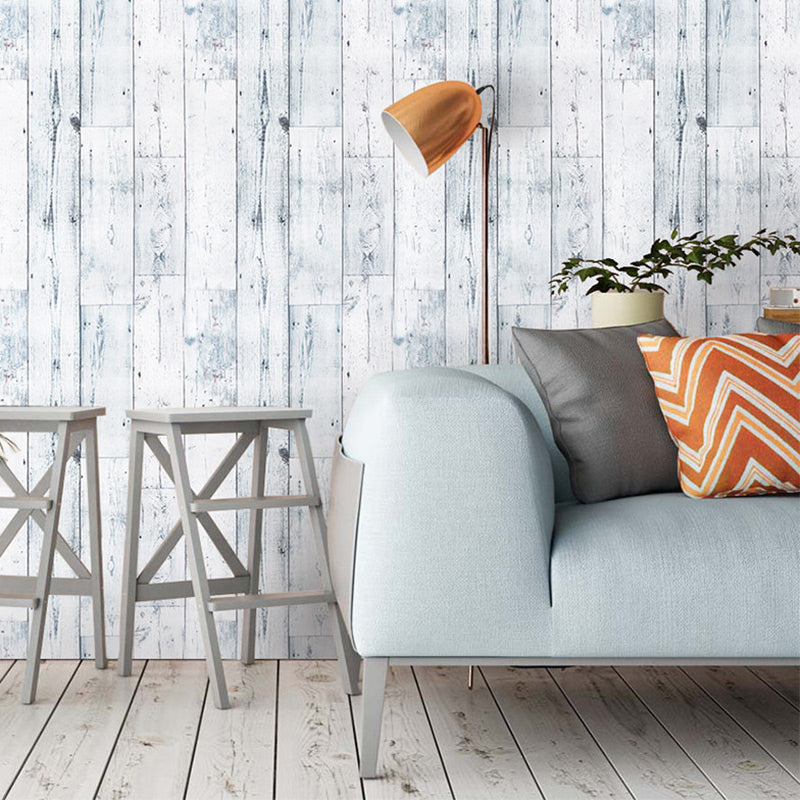 Rust Distressed Brick Wallpaper PVC Pick Up Sticks Blue Wall Decor for Dining Room Blue 1 Set Clearhalo 'Country wall decor' 'Rustic' 'Wallpaper' Wall Decor' 1618831