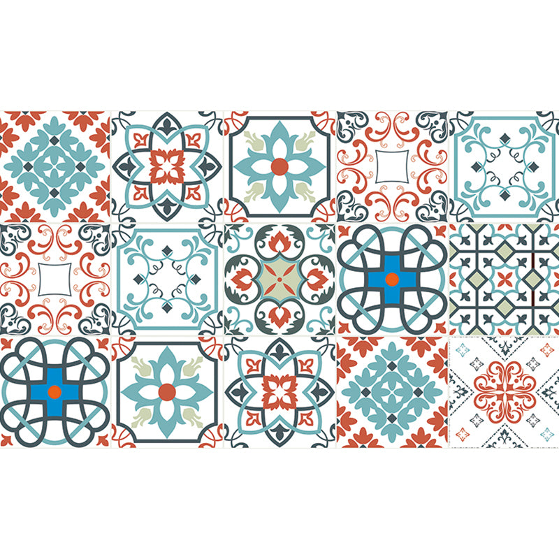 Mosaic Tiles Wallpaper Panel Set Peel and Paste Bohemian Bathroom Wall Decor, 3.5' L x 23.5" W Clearhalo 'Wall Decor' 'Wallpaper' 1618839