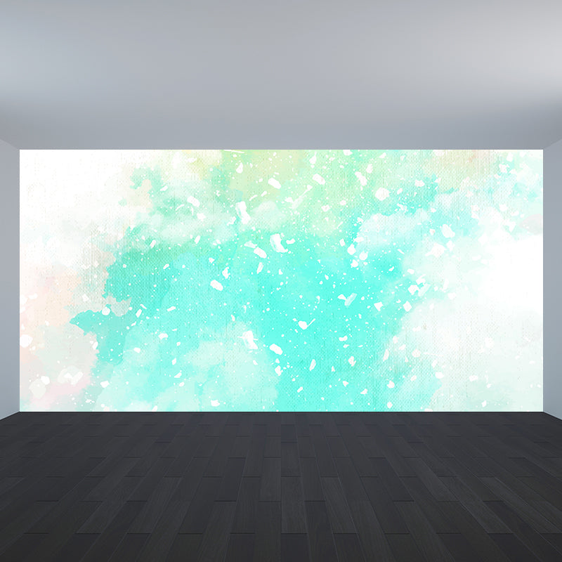Modern Watercolor Pattern Wall Mural Soft Color Dining Room Wall Covering, Personalized Clearhalo 'Wall Decor' 'Wall Mural' 1618902