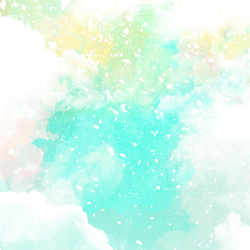 Modern Watercolor Pattern Wall Mural Soft Color Dining Room Wall Covering, Personalized Clearhalo 'Wall Decor' 'Wall Mural' 1618904