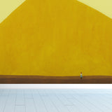 Hills Scene Painting Mural Decal Yellow Contemporary Art Wall Covering for Living Room Clearhalo 'Wall Decor' 'Wall Mural' 1618998