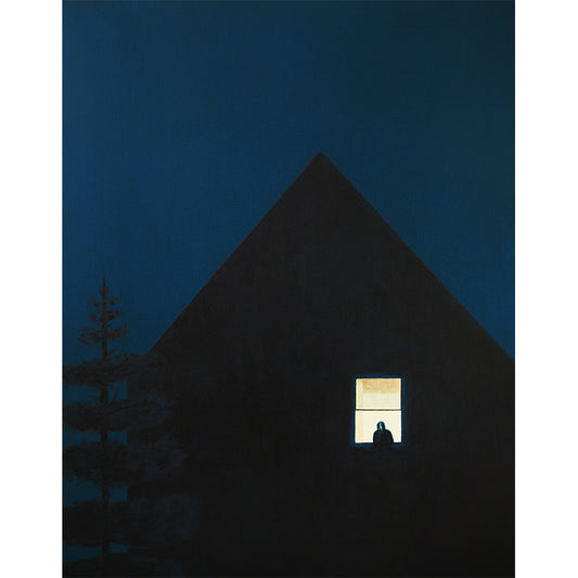 Modern Art Window Mural Non-Woven Stain Resistant Blue Wall Decor for Living Room Clearhalo 'Wall Decor' 'Wall Mural' 1619024