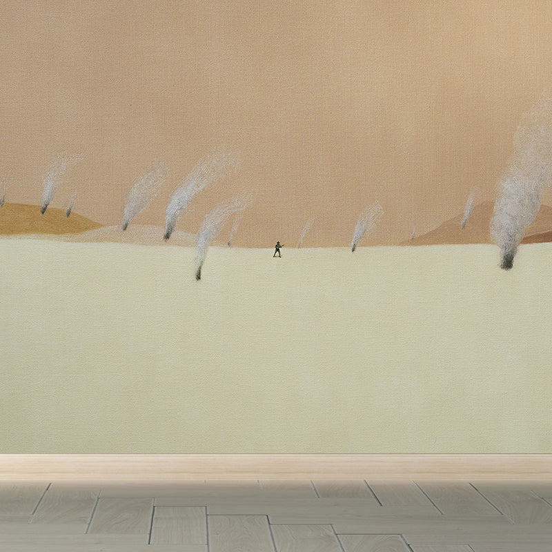 Non-Woven Ornate Mural Contemporary Art Autumn Flatland Wall Decor for Girls Bedroom Clearhalo 'Wall Decor' 'Wall Mural' 1619038