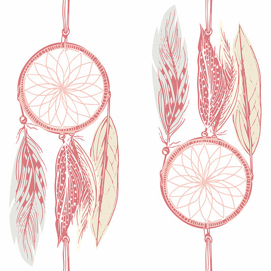 Stain-Proof Dreamcatcher Wall Mural Non-Woven Texture Modern Wall Decor for Girls Room Clearhalo 'Wall Decor' 'Wall Mural' 1619114