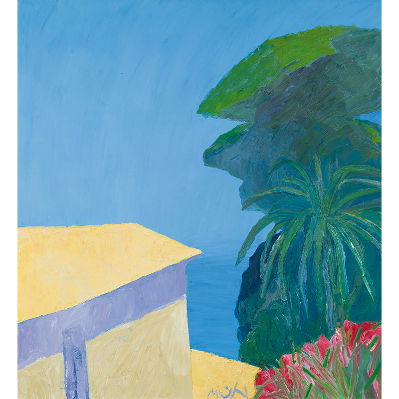 Blue Modern Aesthetics Mural Decal Big Nature Landscape Wall Art for Boys Bedroom Clearhalo 'Wall Decor' 'Wall Mural' 1619219