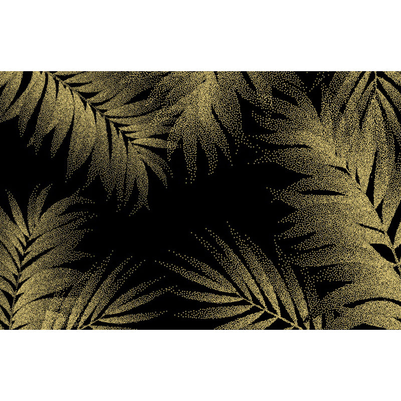 Gold Tropical Mural Wallpaper Giant Botanical Pattern Wall Decor for Living Room Clearhalo 'Wall Decor' 'Wall Mural' 1619309