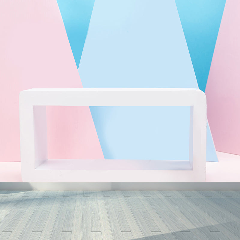 Giant Creative Wall Mural in Pastel Color 3D Computer Graphics Wall Decor, Custom Printed Blue Clearhalo 'Wall Decor' 'Wall Mural' 1619401