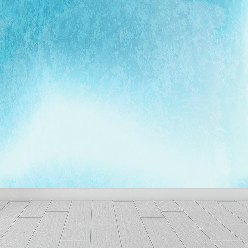 Contemporary Tie Dye Mural Decal Light Color Waterproofing Wall Covering for Bedroom Blue Clearhalo 'Wall Decor' 'Wall Mural' 1619456