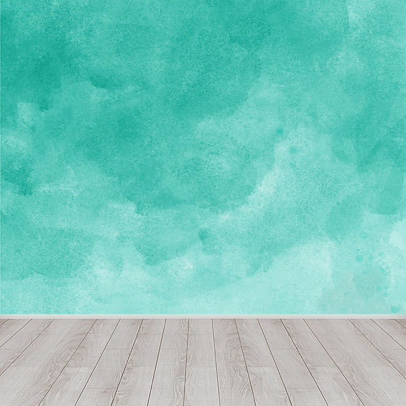 Modern Watercolor Mural Decal for Girls Bedroom Personalised Wall Art in Soft Color Clearhalo 'Wall Decor' 'Wall Mural' 1619467