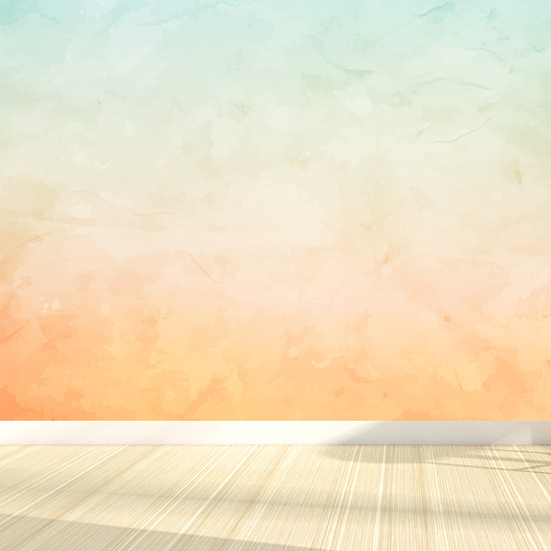 Modern Watercolor Mural Decal for Girls Bedroom Personalised Wall Art in Soft Color Clearhalo 'Wall Decor' 'Wall Mural' 1619483