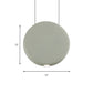 Black/Grey/Green Round Suspension Pendant Nordic LED Resin Hanging Lamp in Warm/White Light, 6"/8.5/12"W Clearhalo 'Ceiling Lights' 'Modern Pendants' 'Modern' 'Pendant Lights' 'Pendants' Lighting' 162199