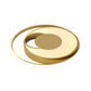 Circle Bedroom Flush Mount Lamp Metal LED Modern Ceiling Lamp Fixture in Gold, White/3 Color Light Clearhalo 'Ceiling Lights' 'Close To Ceiling Lights' 'Close to ceiling' 'Flush mount' Lighting' 1623399