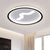 Modern LED 16"/19.5" W Flush Light with Metallic Shade Black/Gold Super Thin Ceiling Light Fixture in Warm/White Light - Black - Clearhalo - 'Ceiling Lights' - 'Close To Ceiling Lights' - 'Close to ceiling' - 'Flush mount' - Lighting' - 1623521