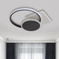 Acrylic Circular and Square Flush Mount Simple Style LED Black Ceiling Lamp in Warm/White Light, 16.5"/20.5" Width Clearhalo 'Ceiling Lights' 'Close To Ceiling Lights' 'Close to ceiling' 'Semi-flushmount' Lighting' 1623758