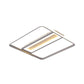 Rectangle and Square Plastic Flush Ceiling Light Nordic 16"/19.5" W LED White Flushmount Lighting, Warm/White Light Clearhalo 'Ceiling Lights' 'Close To Ceiling Lights' 'Close to ceiling' 'Flush mount' Lighting' 1623768