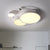 White LED Circular Close to Ceiling Lamp Simplicity Metallic Flushmount Lighting in Warm/White/3 Color Light White Clearhalo 'Ceiling Lights' 'Close To Ceiling Lights' 'Close to ceiling' 'Flush mount' Lighting' 1623796