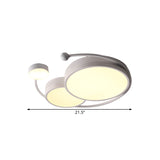 White LED Circular Close to Ceiling Lamp Simplicity Metallic Flushmount Lighting in Warm/White/3 Color Light Clearhalo 'Ceiling Lights' 'Close To Ceiling Lights' 'Close to ceiling' 'Flush mount' Lighting' 1623799