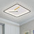 Acrylic Square LED Flush Mount Lamp Simplicity Black/Gold Close to Ceiling Lighting in Warm/White Light, 16"/19.5" Wide Black Clearhalo 'Ceiling Lights' 'Close To Ceiling Lights' 'Close to ceiling' 'Flush mount' Lighting' 1623837