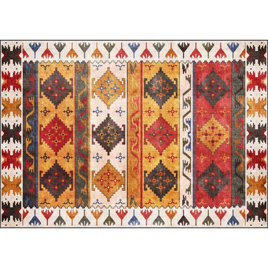 Yellow Tribal Rug Polyester Southwestern Pattern Rug Washable Non-Slip Backing Area Rug for Living Room Clearhalo 'Area Rug' 'Modern' 'Rugs' Rug' 1623843