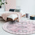 Vintage Medallion Pattern Rug Pink and Red Tribal Rug Polyester Washable Anti-Slip Backing Area Rug for Living Room Light Pink Clearhalo 'Area Rug' 'Moroccan' 'Rugs' Rug' 1623897