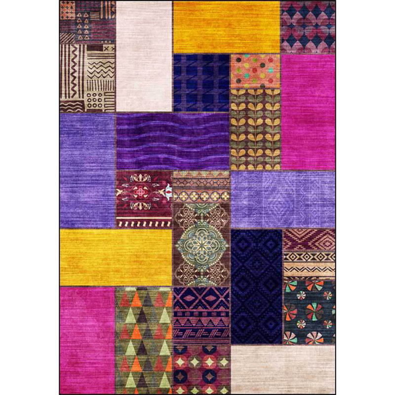Multicolor Vintage Rug Polyester Southwestern Pattern Rug Washable Non-Slip Backing Area Rug for Living Room Clearhalo 'Area Rug' 'Rugs' 'Southwestern' Rug' 1623915