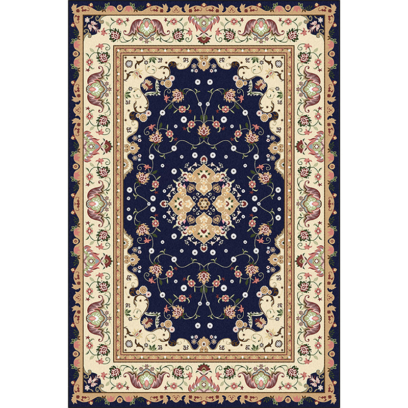 Multicolor Bedroom Rug Moroccan Medallion Flower Pattern Area Rug Polyester Pet Friendly Carpet Clearhalo 'Area Rug' 'Moroccan' 'Rugs' Rug' 1623952