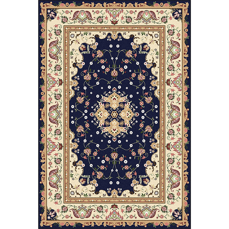 Multicolor Bedroom Rug Moroccan Medallion Flower Pattern Area Rug Polyester Pet Friendly Carpet Clearhalo 'Area Rug' 'Moroccan' 'Rugs' Rug' 1623952