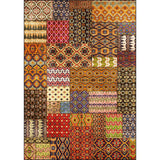 Retro Ethnic Pattern Rug Brown Polyester Rug Machine Washable Non-Slip Backing Area Rug for Living Room Clearhalo 'Area Rug' 'Rugs' 'Southwestern' Rug' 1624071