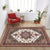 Oriental Moroccan Rug in Red and Green Medallion Floral Leaf Pattern Rug Polyester Anti-Slip Carpet for Home Decoration Green Clearhalo 'Area Rug' 'Moroccan' 'Rugs' Rug' 1624093