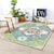 Colorful Bedroom Rug Moroccan Medallion Floral Pattern Area Rug Polyester Anti-Slip Stain-Resistant Carpet Green Clearhalo 'Area Rug' 'Moroccan' 'Rugs' Rug' 1624133