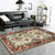 Unique Tribal Pattern Rug Green and Red Southwestern Rug Polyester Machine Washable Anti-Slip Backing Carpet for Bedroom Green Clearhalo 'Area Rug' 'Rugs' 'Southwestern' Rug' 1624226