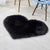 Modern Plain Rug Black and Grey Shag Rug Machine Washable Non-Slip Area Rug for Bedroom Black Clearhalo 'Area Rug' 'Casual' 'Rugs' Rug' 1624584