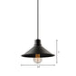 Metal Conic Hanging Ceiling Light Retro Stylish 1 light Dining Table Ceiling Light in Black Finish Clearhalo 'Ceiling Lights' 'Modern Pendants' 'Modern' 'Pendant Lights' 'Pendants' Lighting' 162467