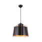 Metal Drum Shade Ceiling Fixture Industrial 1 Light Dining Table Suspension Lamp in Black Clearhalo 'Ceiling Lights' 'Modern Pendants' 'Modern' 'Pendant Lights' 'Pendants' Lighting' 162498