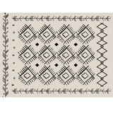 Classic Southwestern Pattern Rug White Tribal Rug Polyester Washable Anti-Slip Backing Area Rug for Living Room Clearhalo 'Area Rug' 'Rugs' 'Southwestern' Rug' 1625075