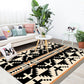 Americana Tribal Geometric Pattern Rug Black and Grey Polyester Rug Machine Washable Non-Slip Area Rug for Bedroom Green Clearhalo 'Area Rug' 'Rugs' 'Southwestern' Rug' 1625113