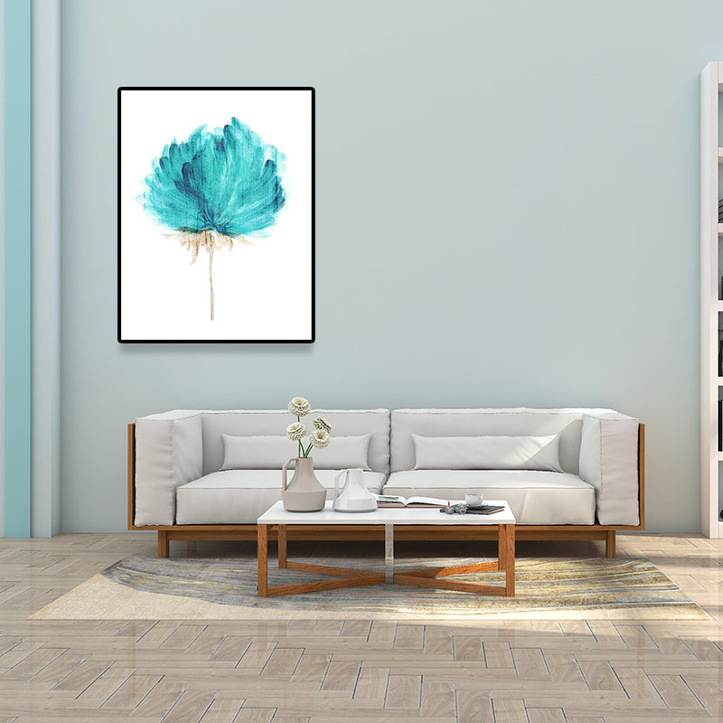 Rose Watercolor Painting Canvas for Girls Room Flower Print Wall Art in Pastel Color, Textured Clearhalo 'Art Gallery' 'Canvas Art' 'Country Art Gallery' 'French Country' 'Rustic' Arts' 1625424