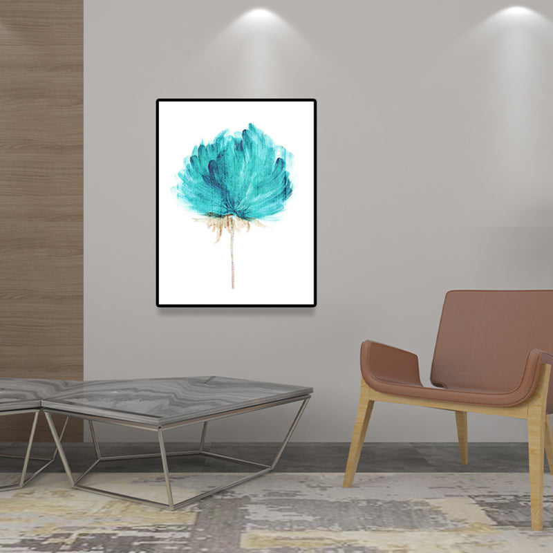 Rose Watercolor Painting Canvas for Girls Room Flower Print Wall Art in Pastel Color, Textured Clearhalo 'Art Gallery' 'Canvas Art' 'Country Art Gallery' 'French Country' 'Rustic' Arts' 1625425