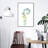 Green Leaves Print Wall Art Decor Textured Surface Countryside Living Room Canvas Clearhalo 'Art Gallery' 'Canvas Art' 'Country Art Gallery' 'French Country' 'Rustic' Arts' 1625669