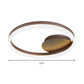 Circle Semi Flush Light Simple Acrylic LED Coffee Ceiling Lighting Fixture in Warm/White/Natural Light, 12"/16"/19.5" Wide Clearhalo 'Ceiling Lights' 'Close To Ceiling Lights' 'Close to ceiling' 'Semi-flushmount' Lighting' 162567