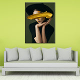 Glam Figure Wall Decor Canvas Textured Pastel Color Wall Art Print for Dining Room Clearhalo 'Arts' 'Canvas Art' 1625747