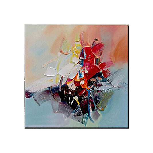 Hand-Worked Abstract Oil Painting in Red Modern Stylish Wall Art for Bedroom Clearhalo 'Art Gallery' 'Canvas Art' 'Contemporary Art Gallery' 'Modern' Arts' 1626489