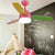 Dome Pendant Fan Lighting Kids Acrylic LED Pink/Blue Semi Flush Mount Light with 3 Colorful Blades for Bedroom, 39" Wide Pink Clearhalo 'Ceiling Fans with Lights' 'Ceiling Fans' 'Kids Ceiling Fans' 'Kids' Lighting' 1626671