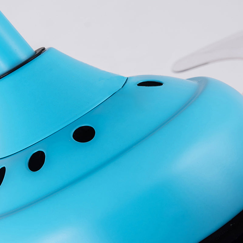 35.5"W 4 Blade LED Ceiling Fan Light Invisible Blade Rudder Kid Room Ceiling Fan Clearhalo 'Ceiling Fans with Lights' 'Ceiling Fans' 'Kids Ceiling Fans' 'Kids' Lighting' 1626723