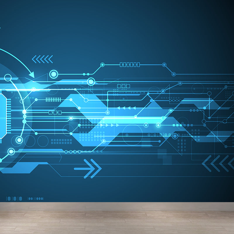 Dark Color Abstract Mural Wallpaper for Decoration Modern Living Room Wall Covering Clearhalo 'Wall Decor' 'Wall Mural' 1627070