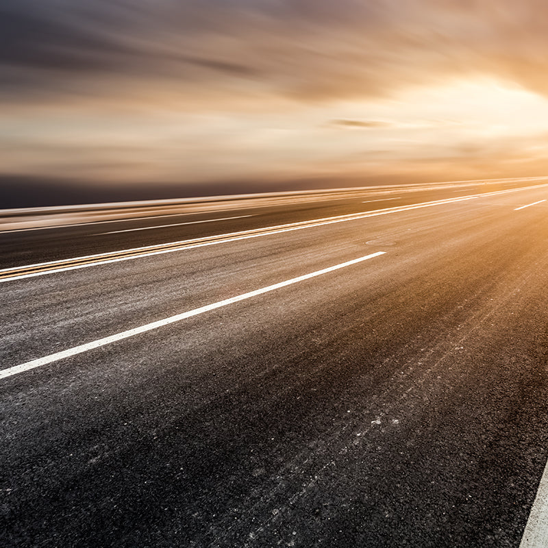 Photography Highway Wall Mural for Living Room, Light Color, Custom Size Available Clearhalo 'Wall Decor' 'Wall Mural' 1627086